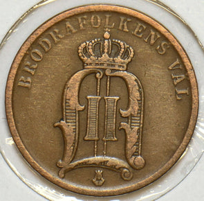 Sweden 1905 2 Ore 297953 combine shipping