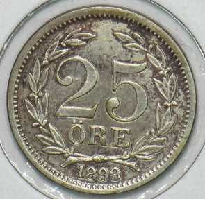 Sweden 1899 25 Ore 152750 combine shipping