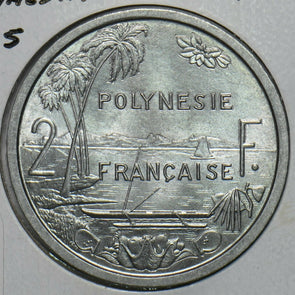 French Polynesia 1965 2 Francs 297812 combine shipping