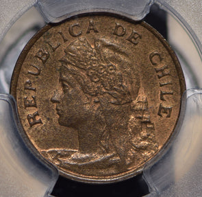 Chile 1919 So Centavo PCGS MS63RB PC0460 combine shipping