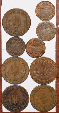 1940 ~70 group of Arizona Sales Payment Tokens BU0555 combine shipping