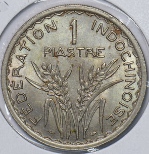 French Indo China 1947 Piastre Plain Edge 295029 combine shipping