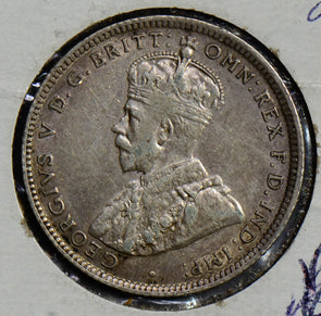 Australia 1913 Shilling silver AU  AU0064 combine shipping