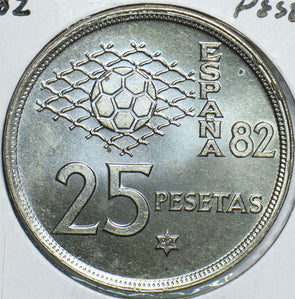 Spain 1980 25 Pesetas 198402 combine shipping