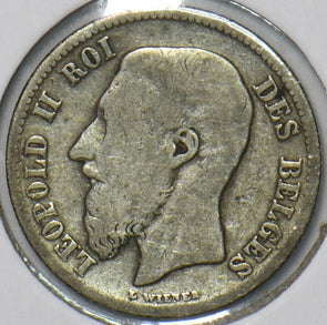 Belgium 1899 50 Centimes Lion animal 903186 combine shipping
