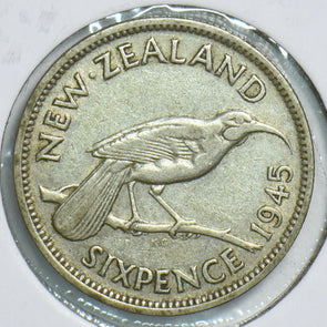 New Zealand 1945 6 Pence Bird animal 197940 combine shipping