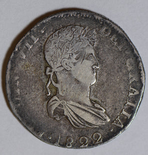 Mexico 1822 Durango 8 Reales silver rare M0244 combine shipping