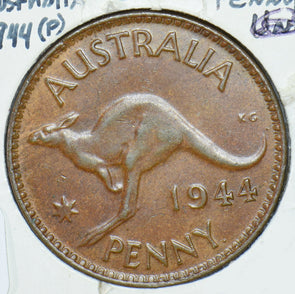 Australia 1944 1 Penni kangaroo animal  290404 combine shipping