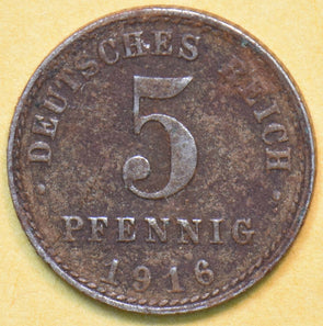 Germany 1916 5 Pfennig Eagle animal 902344 combine shipping