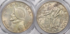 Panama 1947 Balboa PCGS MS 62 rare condition PC1256 combine shipping