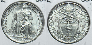 Vatican 1942 50 Centesimi Gem BU 299136 combine shipping