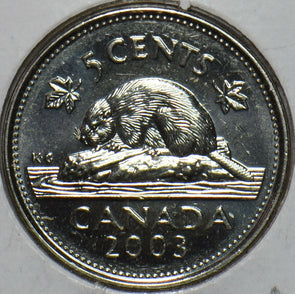Canada 2003 P 5 Cents Beaver animal BU 903581 combine shipping