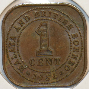 Malaya and British Borneo 1956 Cent 297125 combine shipping