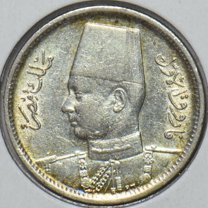 Egypt 1942 AH 1361 2 Piastres 296603 combine shipping