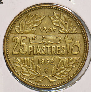 Lebanon 1952 25 Piastres 199109 combine shipping