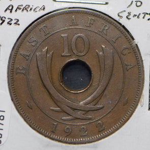 East Africa 1922 10 Cents  901781 combine shipping