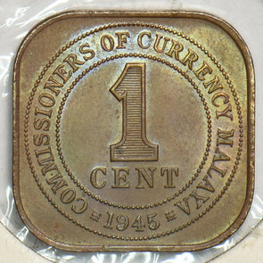 Malaya 1945 Cent 904334 combine shipping