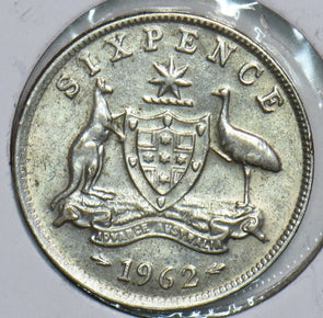 Australia 1962 6 Pence 241124 combine shipping