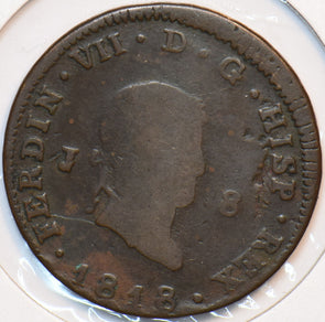 Spain 1818 8 Maravedis 294855 combine shipping