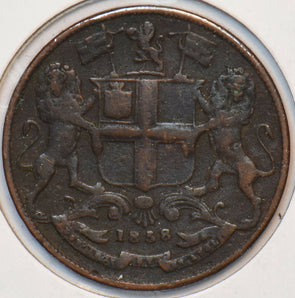 British India 1858 1/4 Anna Lion animal East India Company 240206 combine shippi