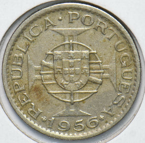 Angola 1956 Portuguese Colony 2 1/2 Escudos Donkey animal Elephant 902002 combi
