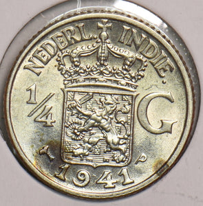 Netherlands East Indies 1941 P 1/4 Gulden 199217 combine shipping