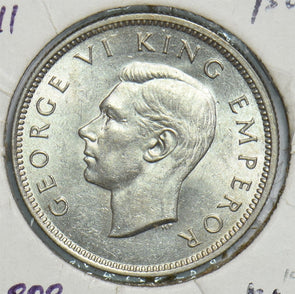 New Zealand 1941 Shilling Silver BU 360,000 Struck 491537 combine shipping