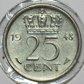 Netherlands 1948 25 Cents 903807 combine shipping