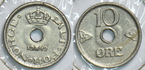 Norway 1949 10 Ore 153892 combine shipping