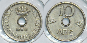 Norway 1941 10 Ore 153895 combine shipping