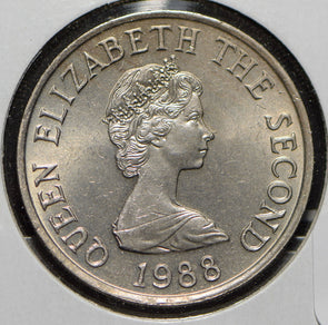 Jersey 1988 10 Pence  191168 combine shipping