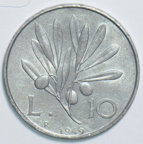 Italy 1949 10 Lire 198251 combine shipping