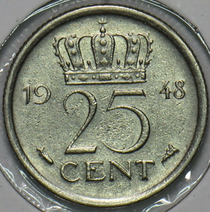 Netherlands 1948 25 Cents 903730 combine shipping