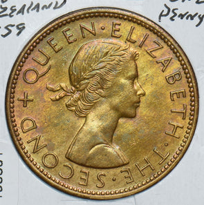 New Zealand 1959 Penny Tui Bird 198891 combine shipping