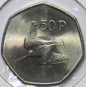 Ireland 1970 50 Pence Woodcock bird animal 193296 combine shipping