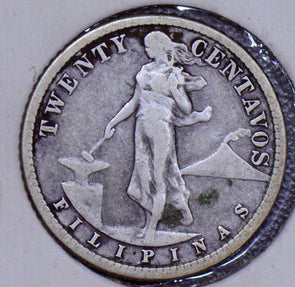 Philippines 1917 20 Centavos  190234 combine shipping