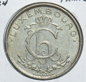 Luxembourg 1924 2 Francs 198814 combine shipping
