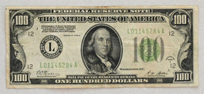 US 1928 Federal Reserve Notes Small A 100 Dollars Abt VF RC0652 combine shipping