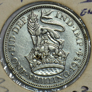 Great Britain 1934 Shilling Lion animal 197384 combine shipping
