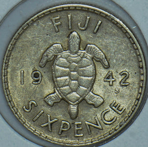 Fiji 1942 6 Pence Sea Turtle animal 290800 combine shipping