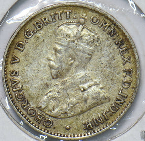 Australia 1927 3 Pence Kangaroo animal Ostrich Georgivs V 293061 combine shippin