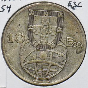 Portugal 1954 10 Escudos 294151 combine shipping