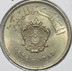 Libya 1965 AH 1385 20 Milliemes 295367 combine shipping