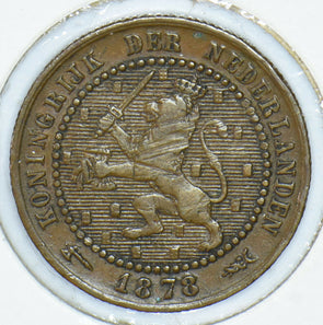 Netherlands 1878 Cent Lion animal 291404 combine shipping