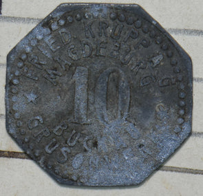Germany 10 Pfennig Magdeburg 293081 combine shipping
