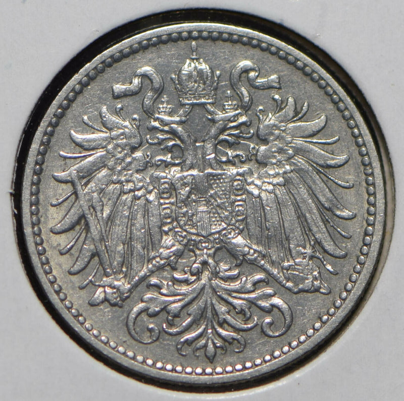Austria 1895 10 Heller Eagle animal  901181 combine shipping