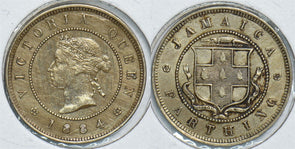 Jamaica 1884 Farthing 299025 combine shipping
