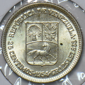 Venezuela 1954 25 Centimos Horse animal 295179 combine shipping