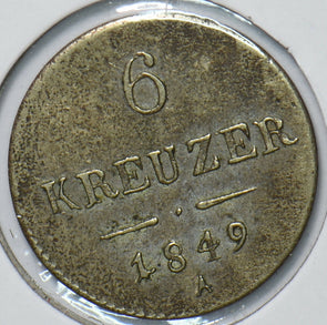 Austria 1849 A 6 Kreuzer Eagle animal 193457 combine shipping
