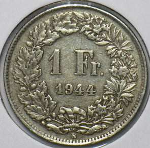 Switzerland 1944 Franc 193855 combine shipping